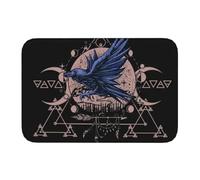 EAEQKOUC Tapis Paillassons d’entrée 3D Sol antidérapant Cuisine Salle de Bain Chat Gothique Mystique Salon Décoration intérieure -40x60cm