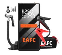 EAFC 1200A démarreur de saut de voiture pompe à Air Portable 2 en 1 compresseur d'air multi-fonction gonfleur de pneu Auto Portable démarreur de batterie Clip intelligent avec boîte