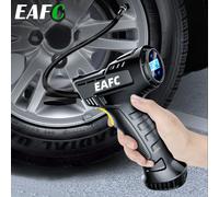 EAFC 120W compresseur d'air portatif sans fil/filaire pompe gonflable pompe à Air Portable gonfleur de pneu numérique pour balles de vélo de voiture