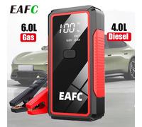 EAFC 2000A / 600A Démarreur de Voiture Portable, Batterie Externe, Booster de Batterie de Voiture 12V, Dispositif de Démarrage Auxiliaire pour Diesel et Essence 600A With Bag(LED Display)