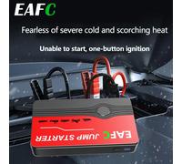 EAFC 600A Peak Car Jump Starter Power Bank, Booster de chargeur de batterie portable 12V avec port USB et lumière LED SOS essence 3.0L A-BOX