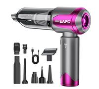 EAFC Aspirateur à Main, 16000Pa Mini Aspirateur sans Fil Portable à 3 Vitesses, Multifonctionnel Aspirateur Voiture Puissant sans Fil avec Moteur sans Balais, pour Voiture Animaux Maison Car