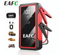 EAFC Booster de batterie de voiture tout-en-un 2000A et batterie externe 10000 mAh - Démarreur de saut d'urgence pour véhicules essence 6,0 L / Diesel 4,0 L 2000A Smart box