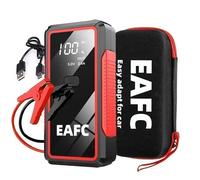 EAFC - démarreur de saut de voiture 12V, batterie externe Portable, Booster de batterie de voiture, dispositif de démarrage, éclairage de démarrage d'urgence automatique 2000A with box