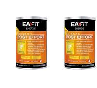 EAFIT| Boisson Post-Effort | Aide à réduire la fatigue et protège les cellules contre le stress oxydatif | 26g de glucides, 11g de protéines, 11 vitamines et 7 minéraux par shaker | Orange 457g
