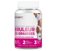 EAFIT Gummies Brûleur de graisses Fruits rouges – Sans sucre, Vegan, Guarana, Chrome – 60 unités