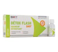 Eafit MINCEUR - DETOX FLASH SHOT - Drainer - Detoxifier - Vinaigre de cidre de pomme - Fenouil - Pissenlit - Artichaut 7 shots flash - Vitamine C - Vitamines B - Complement alimentaire - 30ml