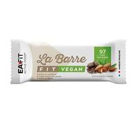 EAFIT LA BARRE FIT VEGAN - Chocolat Amande - 28 g - 32% de protéines - 97 Kcal par barre - Riche en protéines - Faible teneur en sucres - Riche en Fibres (Lot de 6)