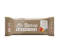 EAFIT La Barre Protéinée - Saveur Pêche Yaourt - Enrobée de chocolat au lait - 15g de protéines par barre - 5,5g de MG - faible en sucre - 12 vit et minéraux - Certifiée Anti-dopage