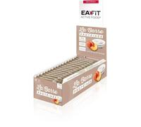 Barres protéinées EAFIT | Proteine barre, Fitness, musculation| Nutrition sportive saine pour prise de muscle | Faible en sucre | 15g de protéines | Peche/yaourt | 24 barres de 46g | Marque Française