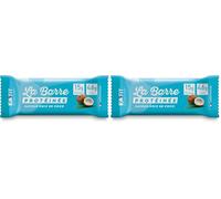 EAFIT La Barre Protéinée - Saveur Noix de coco - Enrobée de chocolat au lait - 16g de protéines par barre - 5, 5g de MG - faible en sucre - 12 vit et minéraux - Certifiée Anti-dopage (Lot de 2)