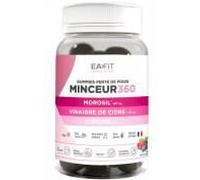 EAFIT Gommes Minceur 360 Morosil et Vinaigre de Cidre – 40 gommes Fruits rouges – Sans sucre
