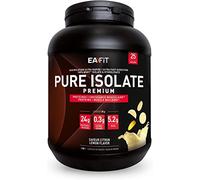 EAFIT - Pure Isolate - Protéines d'isolat de Whey en poudre - Croissance musculaire - Par shaker : 24g de whey protein+5,2g de BCAA, Assimilation ultra-rapide,Citron 1,5g de creatine 750g