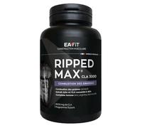 EAFIT - Ripped Max CLA 3000 - Bruleur de graisse puissant 3g CLA + Piment + Zinc +Vitamines B6 - Facilite la combustion des graisses lors des séances de sport - Pensé pour musculation - 60 Capsules