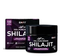 EAFIT SHILAJIT Résine Pure 500mg - 100 jours | Shilajit Pure Himalaya - 75% Acide Fulvique - Vitalité, Énergie, Concentration, Immunité, Memoire - Vegan - Spatule Incluse