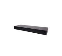 Éagère Murale Hwc-H37, Étagère Suspendue, Tiroir, En Bois Massif 8x80x25cm Noir Multicolore