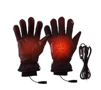 EagerMinds Gants chauffants pour homme et femme, gants d'hiver, 3 vitesses de réglage de la température, gants pour écran tactile, gants chauffants USB, gants d'hiver pour ski, cyclisme, randonnée