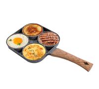 EagerMinds Poêle à Pancakes 4 Emplacements, Poele Pancakes Induction, Moule Pancake, Poêle à Omelette Antiadhésive en Aluminium, pour Petit-déjeuner Oeuf Au Plat Hamburger