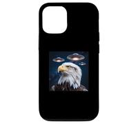 Eagle Alien UFOs Weird America Funny Eagles Aigles pour Enfants Coque pour iPhone 12/12 Pro