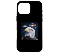 Eagle Alien UFOs Weird America Funny Eagles Aigles pour Enfants Coque pour iPhone 16 Pro Max