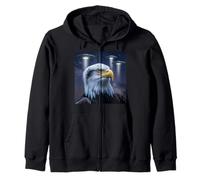 Eagle Alien UFOs Weird America Funny Eagles Aigles pour Enfants Sweat à Capuche