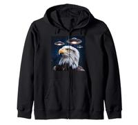Eagle Alien UFOs Weird America Funny Eagles Aigles pour Enfants Sweat à Capuche