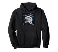 Eagle Alien UFOs Weird America Funny Eagles Aigles pour Enfants Sweat à Capuche