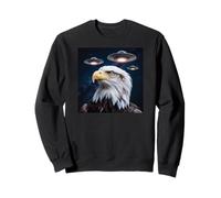 Eagle Alien UFOs Weird America Funny Eagles Aigles pour Enfants Sweatshirt