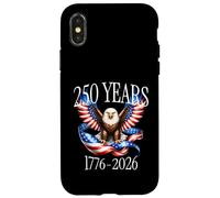 Eagle and Flag 250 Years 1776-2026 250th Birthday Coque pour iPhone X/XS