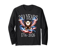 Eagle and Flag 250 Years 1776-2026 250th Birthday Manche Longue