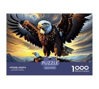 Eagle and Lion Fighting in Dramatic Sky Structure en Papier Fiable Excellent Loisir pour Se Détendre Après Le Travail Et Réduire La Fatigue Quotidienne 70x50cm/1000pcs