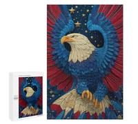 Eagle Artwork with Stars Puzzle 1000 Pièces Educa Jouet en Bois Cadeau Unique Décoration Intérieure Jeu Éducatif Challenge Toy Adultes Et Enfants À Partir De 14 Ans 1000 PCS