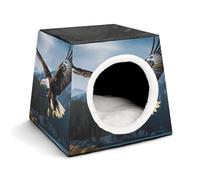 Eagle at Hunting Pet Hut Nid confortable pour animaux de compagnie Capsule d'espace Chaud Doux Intérieur Abri pour animaux domestiques Maison pour chats d'intérieur Chiens de petite et moyenne taille