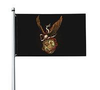 Eagle Avec Rouge Et Blanc Bannière Colorée Garden Flag Avec Œillets Drapeau De Jardin Pour Balcon Porche Extérieure 90X150Cm