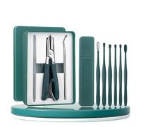 Eagle Beak Beak Reveled Nail Clippers, Three Sets of Eagle Beak Beak Beak, Wide Jaw Opening Anti Splash Slited Nail Clipper, for Seniors Ingrown Care (Green)