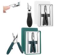 Eagle Beak Beveled Nail Clippers, Three Sets Of Eagle Beak Beveled Nail Clippers, Oblique Nails Clipperss, for Ingrown Toenails, for Thick Nails, Seniors&ingrown Care (green+black)
