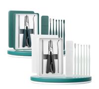 Eagle Beak Beveled Nail Clippers, Three Sets of Eagle Beak Beveled Nail Clippers, Wide Jaw Opening Anti Splash Slanted Nail Clipper for Seniors Ingrown Care(2 Pcs)