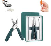 Eagle Beak Lot de 2 coupe-ongles pour ongles épais, design biseauté pour les personnes âgées et incarnées, multifonction avec grande ouverture et anti-éclaboussures