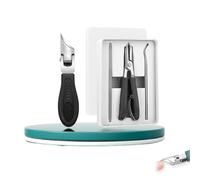 Eagle beak nail clippers, Eagle Beak Beveled Nail Clippers, Premium 3-Piece Beak Nail Clipper Set, Three Sets of Beak Beveled Nail, 25° Beveled Edge Nail for Thick Nails (Black)