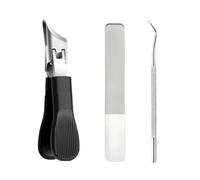 Eagle Beak Nail Clippers, Three Sets of Eagle Beak Beveled Nail Clippers, Manicure Care Set for Men Women (Black)
