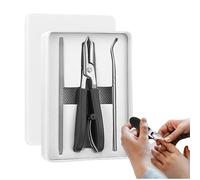 Eagle Beak - Pince à ongles pointue et arrondie - Coupe-tête - Pince à ongles pour ongles solides - Kit de soin des ongles de précision en acier inoxydable avec coupe oblique ergonomique pour femme