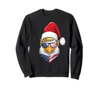 Eagle Christmas USA - Trump Santa Funny Graphic Sweatshirt