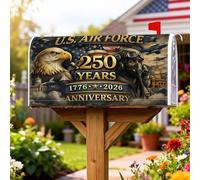 Eagle Couverture magnétique pour boîte aux lettres militaire patriotique avion pilote anniversaire de mariage Bleu 53,3 x 64,9 cm