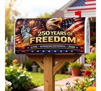 Eagle Couvertures magnétiques pour boîte aux lettres - Statue patriotique festive des feux d'artifice - Décoration de pelouse - 45,7 x 53,3 cm