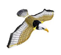 Eagle D'oiseau Lumineux, Aigle Suspendu à L'Oiseau Volant D'oiseau, Oiseau Efficace avec de la Musique et des Yeux Brillants de Dissuasion D'oiseau pour la Ferme de Jardin (CA)