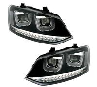 Eagle Eyes Lot de phares avec Clignotants LED avec Effet U - Noir