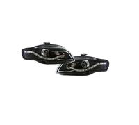 Eagle Eyes Starline Phares Avant Projecteur LHD Paire DRL Noir Pour Audi A4 B7