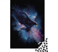 Eagle Fantasy Art Print-2 Puzzles 1000 Pieces Cadeau Unique Jeu Éducatif Challenge Toy À De Qualité Supérieure Peinture Art pour Adultes Enfants 52x38cm/1000pcs