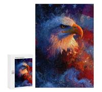 Eagle Flag Art Print-1 Puzzle 1000 Pièces Educa Jouet en Bois Cadeau Unique Décoration Intérieure Jeu Éducatif Challenge Toy Adultes Et Enfants À Partir De 14 Ans 300 PCS