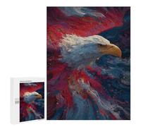 Eagle Flag Art Print Puzzle 1000 Pièces Educa Jouet en Bois Cadeau Unique Décoration Intérieure Jeu Éducatif Challenge Toy Adultes Et Enfants À Partir De 14 Ans 500 PCS